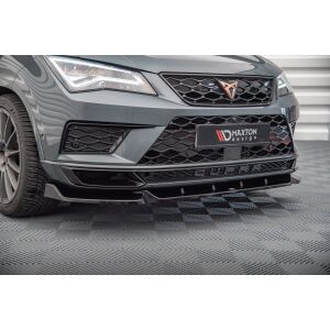Maxton Design Front Ansatz V.1 / V1 für Cupra Ateca schwarz Hochglanz
