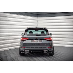 Maxton Design Heck Ansatz Flaps Diffusor für Cupra Ateca schwarz Hochglanz