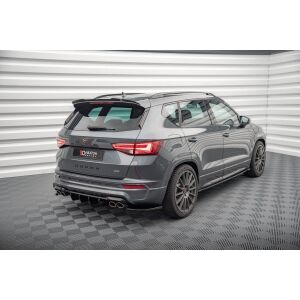 Maxton Design Heck Ansatz Flaps Diffusor für Cupra Ateca schwarz Hochglanz