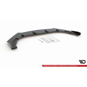 Maxton Design Robuste Racing Front Ansatz V.3 / V3 für passend +Flaps für Volkswagen Golf GTI Mk6 schwarz Hochglanz