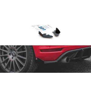 Maxton Design Hintere Seiten Flaps für Volkswagen Golf GTI Mk6 schwarz Hochglanz