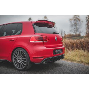 Maxton Design Hintere Seiten Flaps für Volkswagen Golf GTI Mk6 schwarz Hochglanz