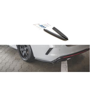 Maxton Design Heck Ansatz Flaps Diffusor V.1 / V1 für Skoda Octavia RS Mk4 schwarz Hochglanz