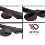 Maxton Design Heck Ansatz Flaps Diffusor V.1 / V1 für Skoda Octavia RS Mk4 schwarz Hochglanz
