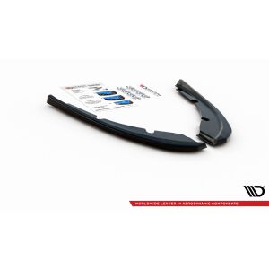Maxton Design Heck Ansatz Flaps Diffusor V.2 / V2 für Peugeot 308 SW Mk2 Facelift schwarz Hochglanz