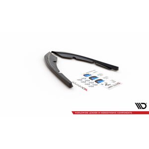 Maxton Design Heck Ansatz Flaps Diffusor V.2 / V2 für Peugeot 308 SW Mk2 Facelift schwarz Hochglanz