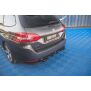 Maxton Design Heck Ansatz Flaps Diffusor V.2 / V2 für Peugeot 308 SW Mk2 Facelift schwarz Hochglanz