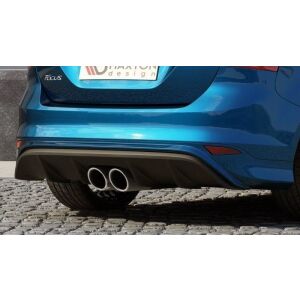 Maxton Design Heckdiffusor Ansatz für Ford Focus ST Mk3 (RS Look) schwarz Hochglanz