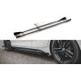 Maxton Design Robuste Racing Seitenschweller Ansatz für für V.2 / V2 + Flaps BMW 1er F20 M135i / M140i / M-Paket schwarz Hochglanz