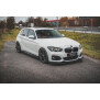 Maxton Design Robuste Racing Seitenschweller Ansatz für für V.2 / V2 + Flaps BMW 1er F20 M135i / M140i / M-Paket schwarz Hochglanz