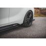Maxton Design Robuste Racing Seitenschweller Ansatz für für V.2 / V2 + Flaps BMW 1er F20 M135i / M140i / M-Paket schwarz Hochglanz