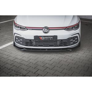 Maxton Design Front Ansatz +Flaps für V.2 / V2 Volkswagen Golf 8 GTI