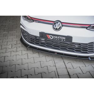 Maxton Design Front Ansatz +Flaps für V.3 / V3 Volkswagen Golf 8 GTI