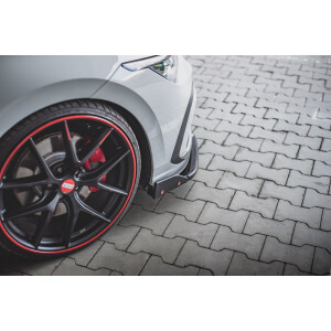 Maxton Design Front Ansatz +Flaps für V.3 / V3 Volkswagen Golf 8 GTI