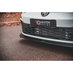 Maxton Design Front Ansatz V.4 / V4 für Volkswagen Golf 8 GTI schwarz Hochglanz