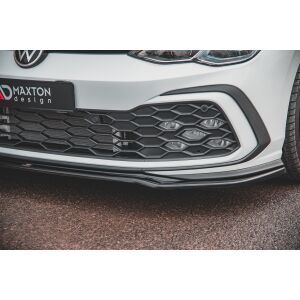 Maxton Design Front Ansatz V.4 / V4 für Volkswagen Golf 8 GTI schwarz Hochglanz