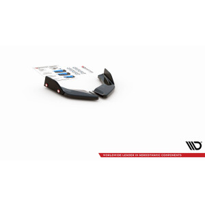 Maxton Design Heck Ansatz Flaps Diffusor +Flaps für V.2 / V2 Volkswagen Golf 8 GTI