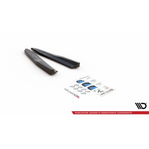 Maxton Design Heck Ansatz Flaps Diffusor V.3 / V3 für Skoda Octavia RS Mk4 schwarz Hochglanz