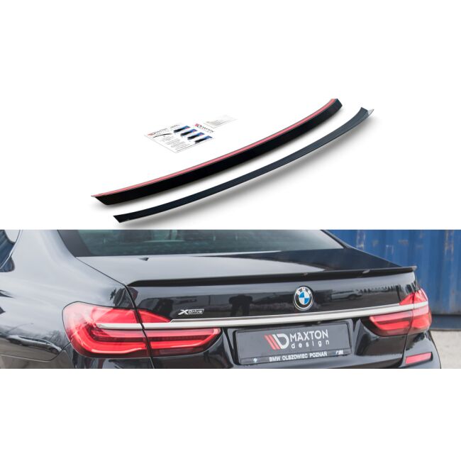 Maxton Design Spoiler CAP für BMW 7 M-Paket G11 schwarz Hochglanz