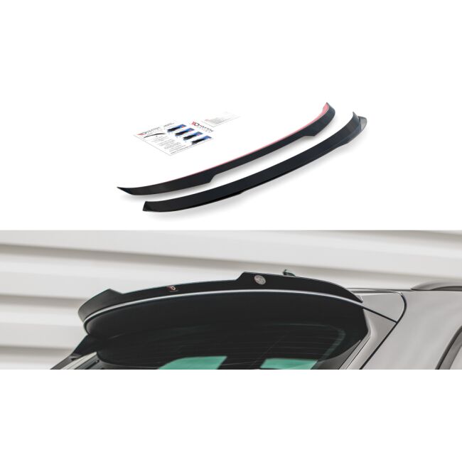 Maxton Design Spoiler CAP für Seat Leon FR ST Mk4 schwarz Hochglanz