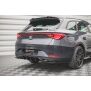 Maxton Design Heck Ansatz Flaps Diffusor für Seat Leon FR ST Mk4 schwarz Hochglanz