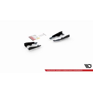 Maxton Design Side Flaps BMW 1er F20 M135i / M140i / M-Paket schwarz Hochglanz
