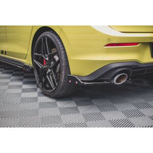 Maxton Design Heck Ansatz Flaps Diffusor +Flaps für V.1 / V1 Volkswagen Golf 8 GTI Clubsport