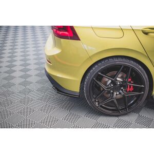 Maxton Design Heck Ansatz Flaps Diffusor V.2 / V2 für Volkswagen Golf 8 GTI Clubsport schwarz Hochglanz