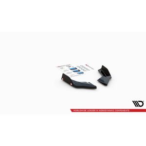 Maxton Design Heck Ansatz Flaps Diffusor V.2 / V2 für Volkswagen Golf 8 GTI Clubsport schwarz Hochglanz