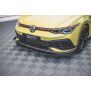 Maxton Design Robuste Racing Front Ansatz für passend +Flaps für Volkswagen Golf 8 GTI Clubsport schwarz Hochglanz