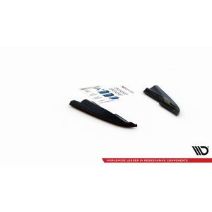 Maxton Design Heck Ansatz Flaps Diffusor für Volvo S60 R-Design Mk2 schwarz Hochglanz