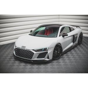 Maxton Design Front Ansatz V.1 / V1 für Audi R8 Mk2 Facelift schwarz Hochglanz