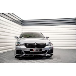 Maxton Design Front Ansatz V.2 / V2 für BMW 5er G30 Facelift M-Paket schwarz Hochglanz