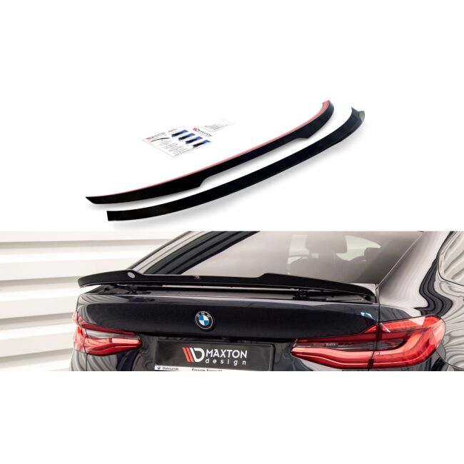 Maxton Design Spoiler CAP für BMW 6er GT G32 M-Paket schwarz Hochglanz