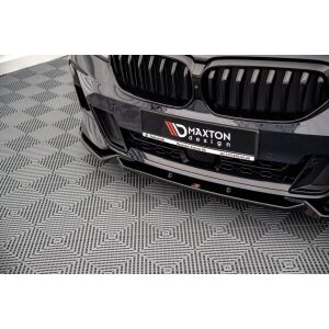 Maxton Design Front Ansatz für BMW 6er GT M-Paket G32 Facelift schwarz Hochglanz