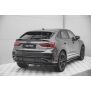 Maxton Design Mittlerer Heckdiffusor Ansatz DTM Look für Audi Q3 Sportback S-Line schwarz Hochglanz