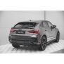 Maxton Design Mittlerer Heckdiffusor Ansatz DTM Look für Audi Q3 Sportback S-Line schwarz Hochglanz