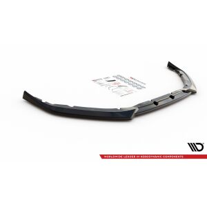 Maxton Design Front Ansatz V.2 / V2 für Peugeot 208 Mk2 schwarz Hochglanz