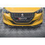 Maxton Design Front Ansatz V.2 / V2 für Peugeot 208 Mk2 schwarz Hochglanz