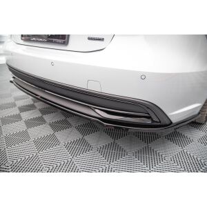 Maxton Design Mittlerer Heckdiffusor Ansatz für Audi A7 C8 schwarz Hochglanz