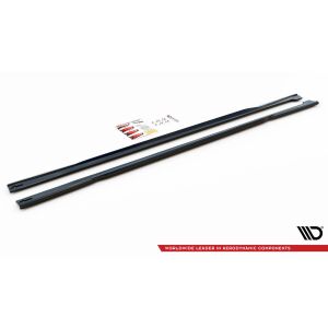 Maxton Design Seitenschweller Ansatz für Audi A7 C8 schwarz Hochglanz