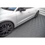 Maxton Design Seitenschweller Ansatz für Audi A7 C8 schwarz Hochglanz