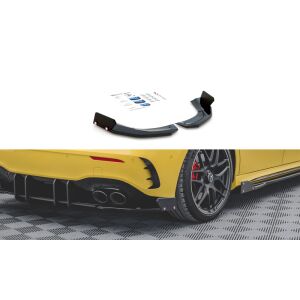 Maxton Design Heck Ansatz Flaps Diffusor +Flaps für V.2 / V2 Mercedes-AMG A45 S
