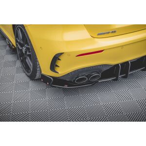 Maxton Design Heck Ansatz Flaps Diffusor +Flaps für V.2 / V2 Mercedes-AMG A45 S