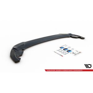Maxton Design Mittlerer Heckdiffusor Ansatz für Seat Leon FR Hatchback Mk4 schwarz Hochglanz