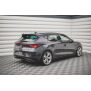 Maxton Design Mittlerer Heckdiffusor Ansatz für Seat Leon FR Hatchback Mk4 schwarz Hochglanz