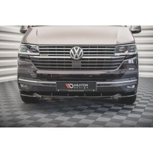 Maxton Design Front Ansatz V.2 / V2 für Volkswagen T6 Facelift schwarz Hochglanz