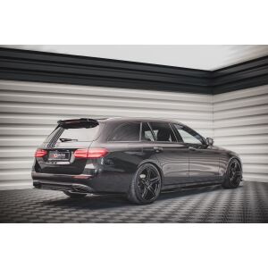 Maxton Design Spoiler CAP für Mercedes-Benz E Kombi W213 schwarz Hochglanz