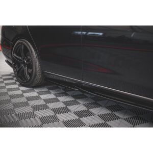 Maxton Design Seitenschweller Ansatz für Mercedes-Benz E W213 schwarz Hochglanz
