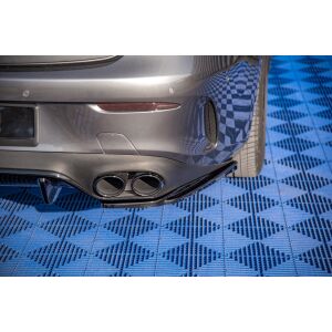 Maxton Design Heck Ansatz Flaps Diffusor für Mercedes-AMG E53 Coupe C238 schwarz Hochglanz